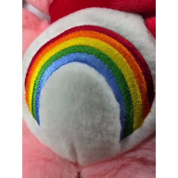 Care Bears Cheer Bear Plush Toy 20th Anniversary Holiday Edition Santa Hat Scarf - Picture 7 of 9